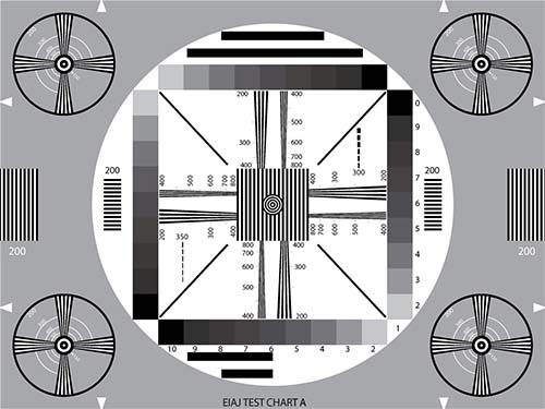 電子攝像機(jī)分辨率測試卡