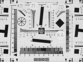 拍攝ISO12233分辨率測(cè)試卡